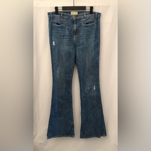 Current Elliott Charlie Pant Champion 1970s Flare Trouser Relaxed Jeans 30 - Picture 16 of 16